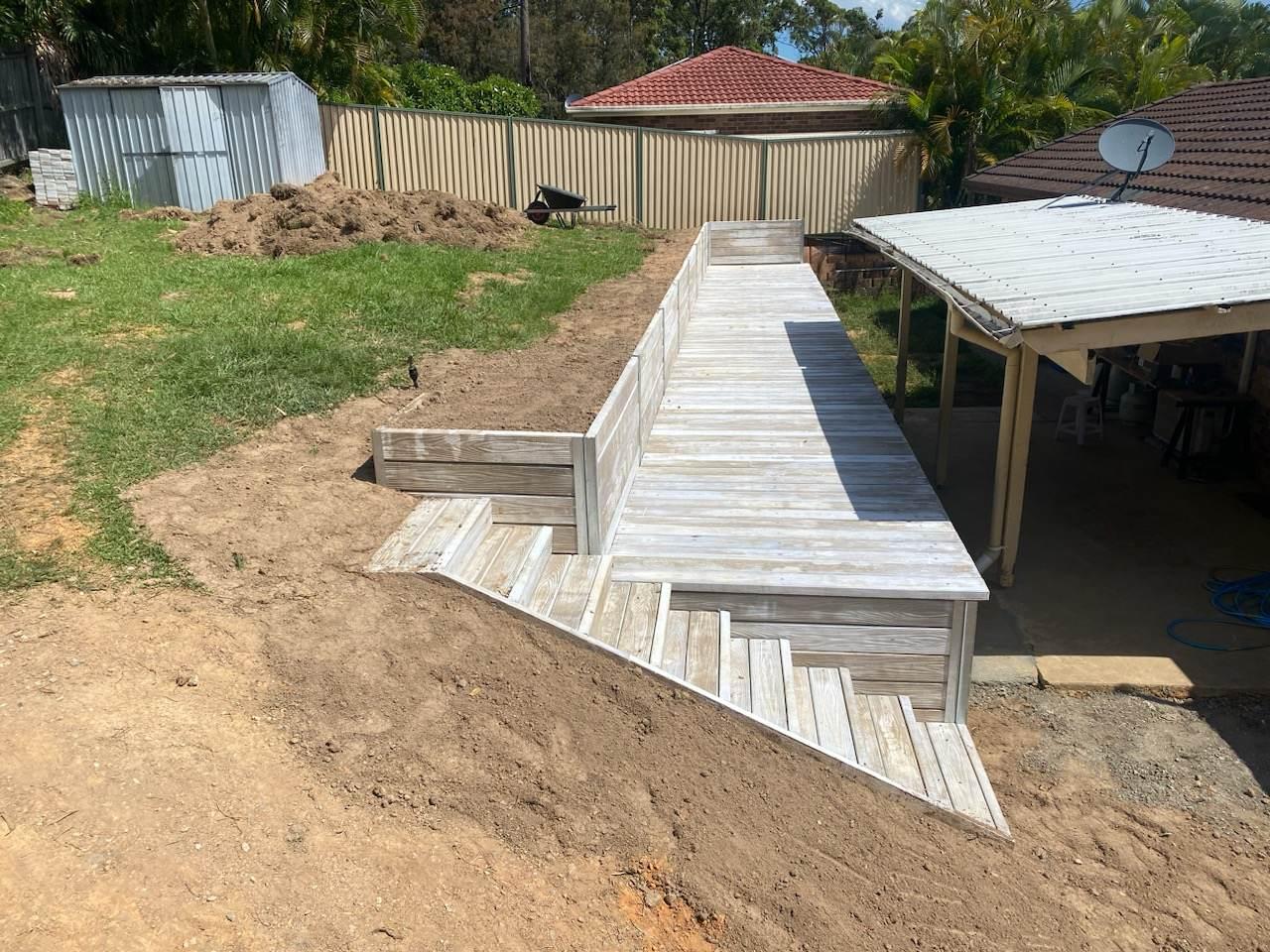 Gold Coast Retaining Wall Excavation Mini Digger Excavator Hire Gold