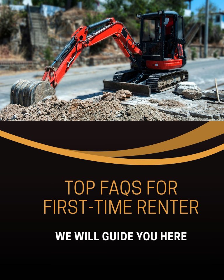 FAQs Mini Digger First-Time Renter guide, Mini digger rental tips for beginners, First-time mini digger hire FAQs