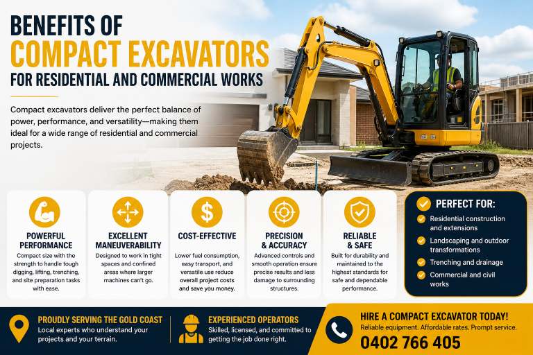 Benefits of Compact Excavators