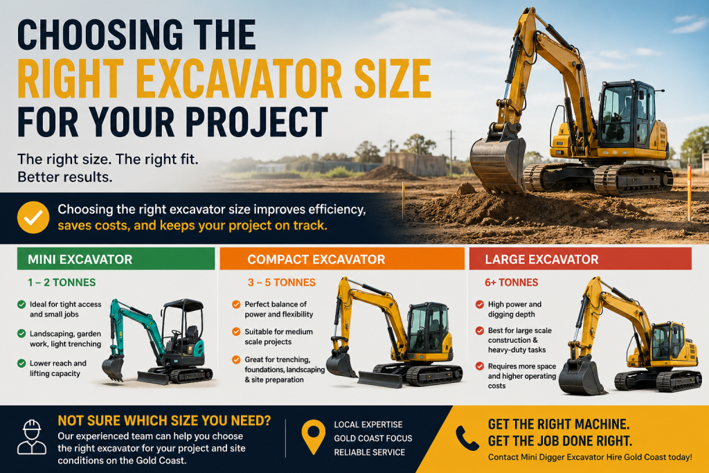 Choosing the Right Excavator Size